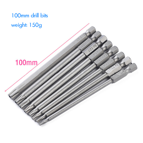 8PCS 100/150mm Hexagon Nut Driver Drill Bit Socket Screwdriver Wrench Set for Electric Screwdriver Handle Tools No Magnetic ► Photo 1/5