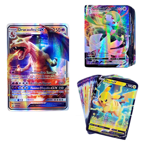 Shiny Charizard Pokemon Cards  French Pokemon Gx Shiny Card - 300pcs  English Cards - Aliexpress