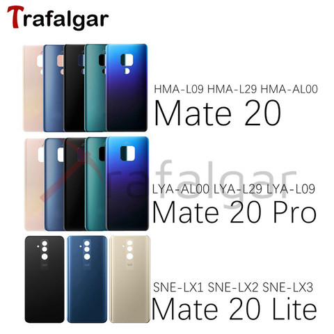 For Huawei Mate 20 Lite Back Battery Cover Glass Mate20 Rear Window Panel Door Case For Huawei Mate 20 Pro Back Glass Cover ► Photo 1/6