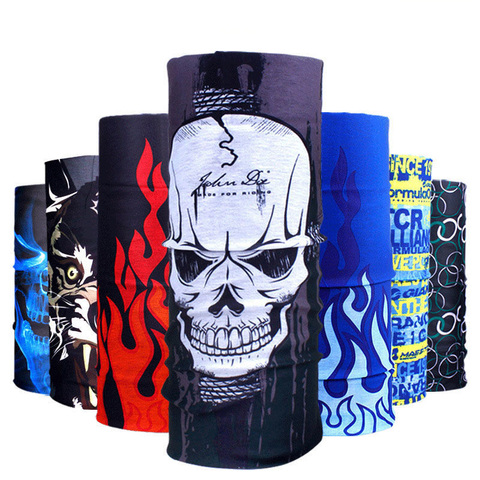 135 Color New Design Fashion Hip-hop Skull Bandana Gifts For Boy Seamless Tubular Headband Ring Scarf Face Unisex Scarves HY22 ► Photo 1/6