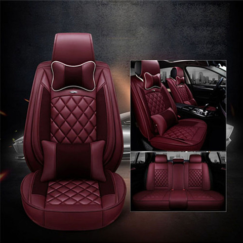 Universal PU Leather Car Seat Covers for Mazda 2 3 6 Mazda CX-3 CX-5 CX-7 Car Seat Cushion Cover Full Set Auto Accessories ► Photo 1/6