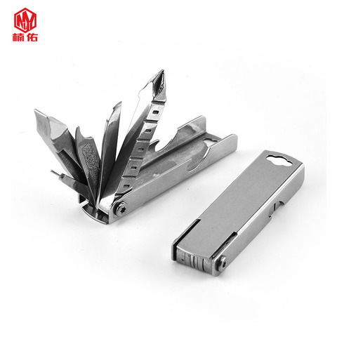 1PC Portable Mini Stainless Steel Screwdriver Wrench Bottle Opener  Combination Tool Set Outdoor Emergency EDC Repair Multitool ► Photo 1/6