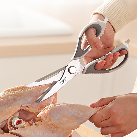 Stainless Steel Kitchen Scissors Cutter  Stainless Steel Knife Board -  Kitchen - Aliexpress