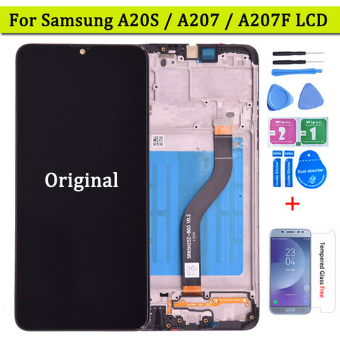 For Samsung galaxy A20S A207 lcd Digitizer Display With Touch Screen Digitizer Assembly A207F SM-A207M LCD ► Photo 1/6