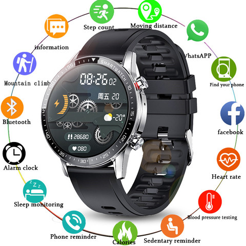 LIGE Bluetooth Phone Smart Watch Men Waterproof Sports Fitness Watch Health Tracker Weather Display 2022 New smartwatch Woman ► Photo 1/6