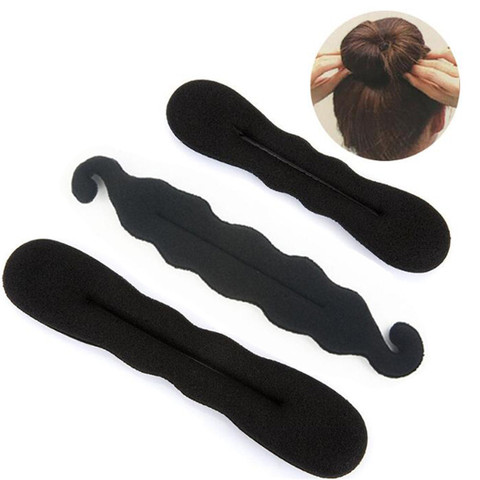 3PCS/SET  girl Headband Hairpins Sponge Hair Accessories DIY Hair Band Tool Headdressing Hair Disk Device Bun Updo Hairband ► Photo 1/6