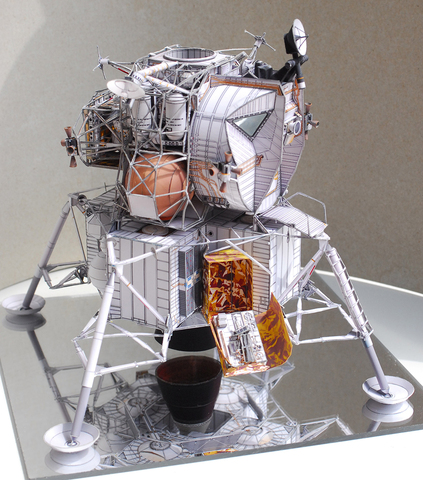 1:48 Scale Apollo13 Mooncraft DIY Handcraft PAPER MODEL KIT Handmade Toy Puzzles ► Photo 1/6