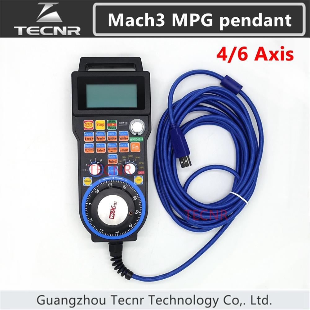 CNC MACH3 4-Axis USB Pendant Handle Wheel Engraving Numerical Remote Control 
