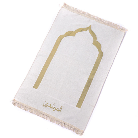 Islamic Muslim Prayer Mat Salat Islam Musallah Prayer Rug Tapis Carpet Tapete Banheiro Islamic Praying Mat With Tassel Decor ► Photo 1/6