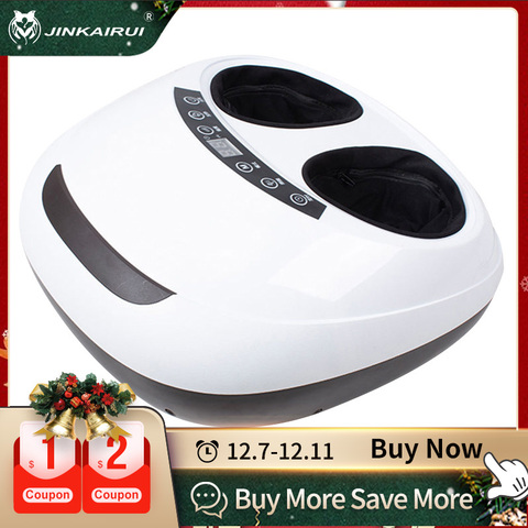 Electric Intelligent Timing 4D Full Cover Shiatsu Kneading Heating Air Pressure Foot Massager Health Care Device ► Photo 1/6