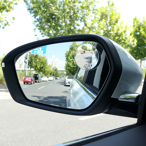 2PCS Side Blindspot Rearview Parking Mirror Car 360 Degree Wide Angle Framless Blind Spot Mirror Round Convex Mirror ► Photo 1/6