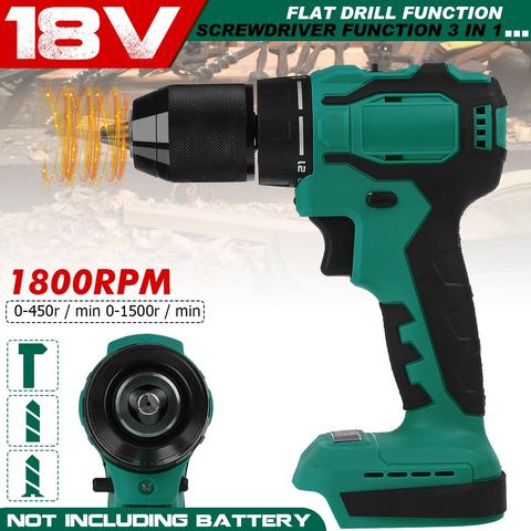 13mm 90NM Brushless Cordless Electric Drill 2 Speed Rechargeable Screwdriver Wireless Power Driver Tools for Makita 18V Battery ► Photo 1/6