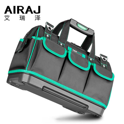 AIRAJ Tool Bag Portable Electrician Bag Multifunction Repair Installation Canvas Large Thicken Tool Bag Work Pocket ► Photo 1/6