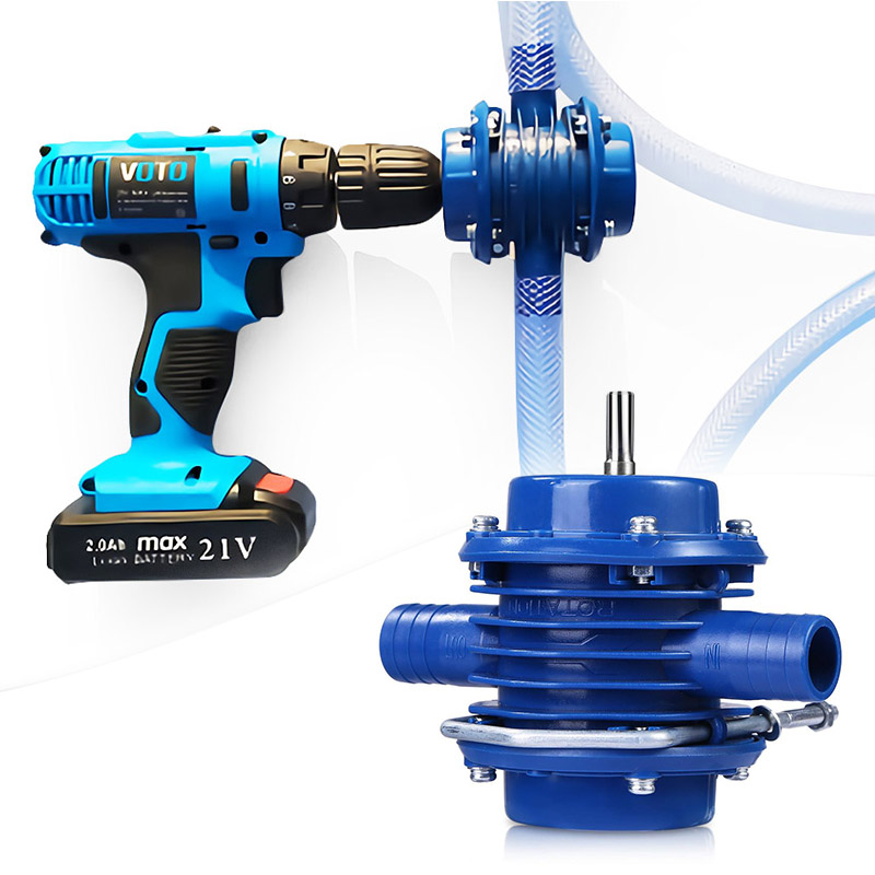 Heavy Duty Self-Priming Hand Electric Drill Water Pump Home Garden Centrifugal 