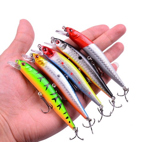 10cm Minnow Hard Bait Fishing lures Wobbler Isca Artificial Plastic Crankbait 3D Eyes Lure Fishing Tackle Free Shipping ► Photo 1/6