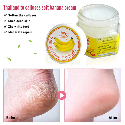 Foot Crack Cream Heel Chapped Peeling Repair Anti Dry Crack Remove Dead Skin Soften Feet Care Banana Oil Foot Cream Repair TSLM1 ► Photo 1/6