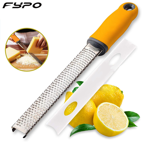 Cheese Grater & Lemon Zester Stainless Steel Blade And Protective Cover, Hand Grater For Ginger Garlic Nutmeg ,Kitchen Tools ► Photo 1/6