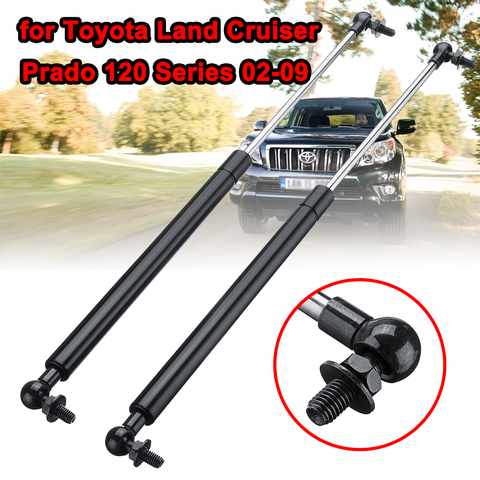 1Pair 47.5cm Steel Car Bonnet Hood Gas Struts Support Rod Strut Bars for Toyota Land Cruiser Prado 120 Series 2002-2009 ► Photo 1/6