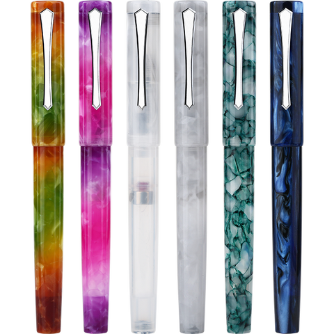 Moonman PENBBS 487 Magnetic Piston Fountain Pen Resin Fine Nib 0.5mm with Converter Gift Box Fashion Writing Gift Set for Office ► Photo 1/1