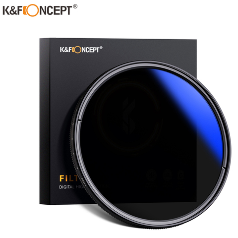 K&F Concept ND2 to ND400 ND Lens Filter Slim Fader Variable Adjustable Neutral Density 49mm 52mm 58mm 62mm 67mm 77mm ► Photo 1/6