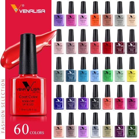Venalisa Fashion Shiny 7.5 ML Soak Off UV Gel Nail Gel Polish Cosmetics Nail Art Manicure Nails Gel Polish Tips Nail Varnish L1 ► Photo 1/6