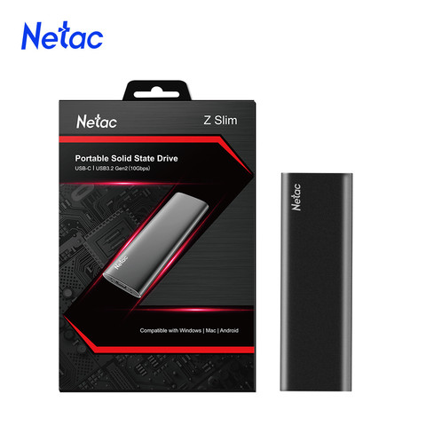 Netac NVME External SSD 250GB 500GB 1TB 2TB Portable SSD Solid State Drive USB 3.1 Type C Gen 2 Hard Drive Disk For Laptop PC ► Photo 1/5