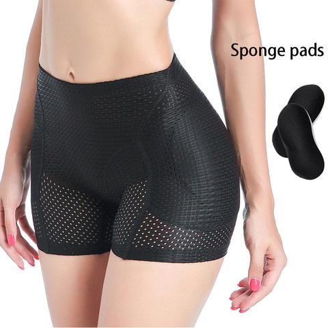 Women Mesh Breathable Buttocks Push up Hip Pad Fake Ass Boxer Lingerie Raises Butt Shaping Underwear Push up False Ass Panties ► Photo 1/6