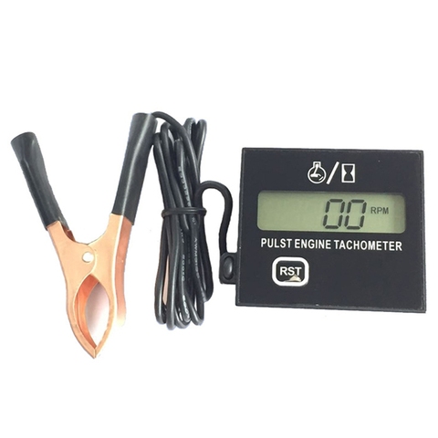 New Gasoline Digital Engine Tachometer Inductive Pulse Tachometer Waterproof with Battery for Chain Saw Mower 2/4 Stroke ► Photo 1/6