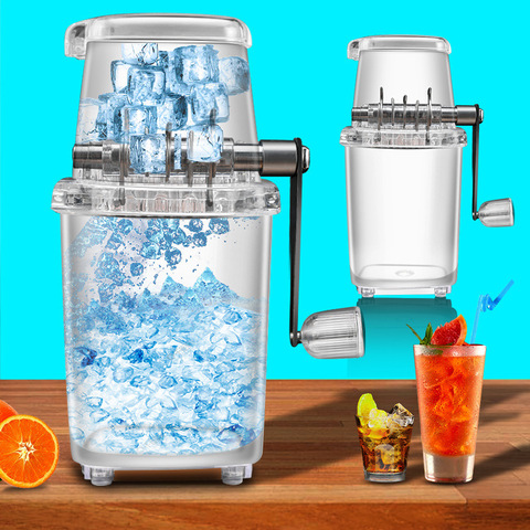 Home Manual Ice Crusher Multi-function Hand Shaved Ice Machine Ice Chopper Kitchen Bar Ice Blenders Tools ► Photo 1/6