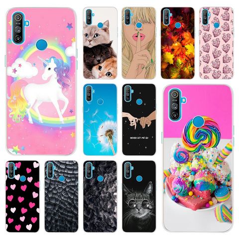 For OPPO Realme C3 2022 Case Fashion Rainbow Unicorn Soft Silicon Capa Coque For Realme C3 RMX2022 C 3 RealmeC3 Phone Cover 6.5