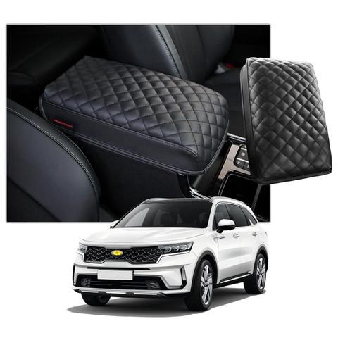 LFOTPP Car Armrest Box Cover For Sorento MQ4 2022 Central Control Armrest Container Pad Vehicle Interior Accessories Black ► Photo 1/5