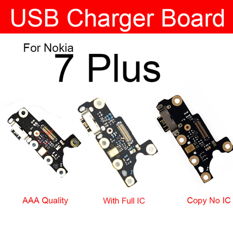 Microphone & Usb Charger Board For Nokia 7 plus TA-1049 1055 1062 USB charging Jack Port connector board Flex Cable Phone Repair ► Photo 1/4