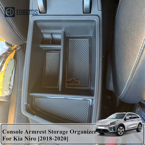 Niro Center Conosle Organizer Tray Niro Armrest Storage Box Container For Kia Niro 2022 Car Storage Organizer For Kia ► Photo 1/6