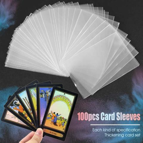 100pcs Card Sleeves Magic Board Game Tarot Three Kingdoms Poker Cards Protector Board Gathering Game Entertainment  Cards ► Photo 1/6