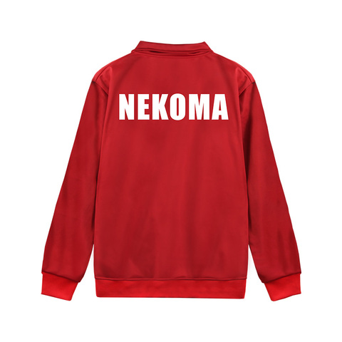 Anime Haikyuu!! Nekoma Fukurodani Jacket Coat Cosplay Costume Haikiyu Jersey Sportswear Uniform Men Women Sweatshirt C35M32 ► Photo 1/6