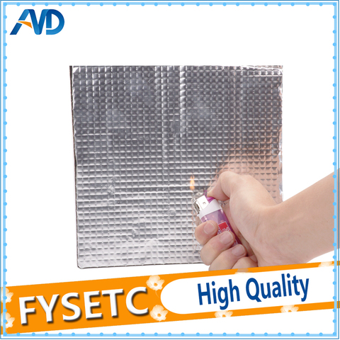 1PC Heat Insulation Cotton 200/300/400mm Foil Self-adhesive Insulation Cotton 10mm Thickness 3D Printer Heating Bed Sticker ► Photo 1/5