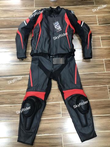 Men's Motorcycle Racing  Jacket AVRO Cowhide Genuine Leather Jacket Waterproof Lining ► Photo 1/1