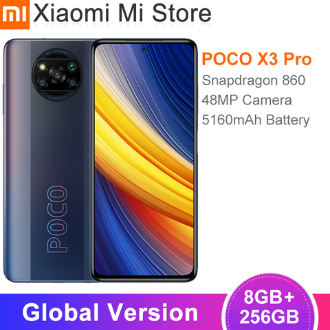 Global Version POCO X3 Pro Smartphone Snapdragon 860 8GB RAM 256GB ROM 120Hz DotDisplay 5160mAh Battery 48MP Quad AI Camera NFC ► Photo 1/6