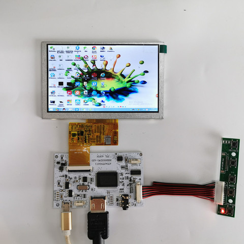 4.3 inch LCD display module kit HDMI LCD Module Car Raspberry Pi 3 Game Monitor Industrial equipment Micro USB5V2A power supply ► Photo 1/6