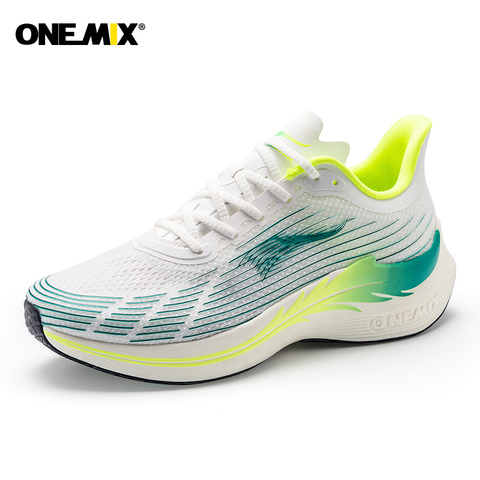 ONEMIX 2022 Sneakers for Men Running Shoes High-tech Light Speed Sport Shoes Breathable Air Sole Black Outdoor Super marathon ► Photo 1/6