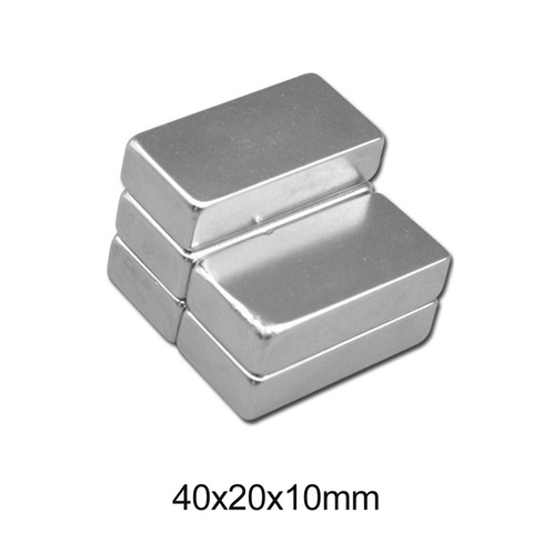 1~10PCS 40x20x10 Quadrate Powerful Magnets Strip DIY Permanent Magnetic 40x20x10mm Super Powerful Neodymium Magnet 40*20*10 mm ► Photo 1/6