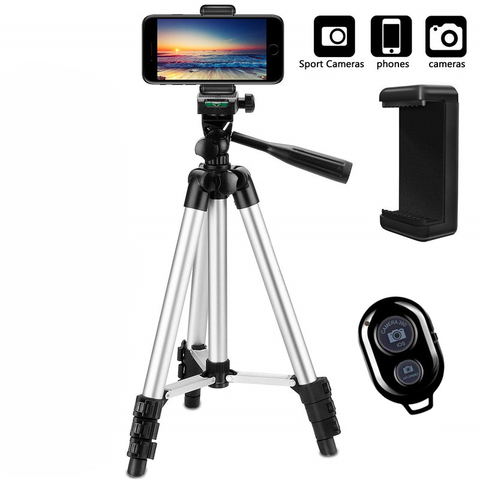 Lightweight Camera Tripod For Mobile Tripod Camera Portable SLR Support Bluetooth Desktop Cam Stand Monopod Smartphone ► Photo 1/6