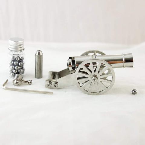 Mini Napoleon Cannon Metal Naval Artillery Stainless Model Kits Collection Desktop Cannon Civil War Cannon Model For Decor ► Photo 1/5