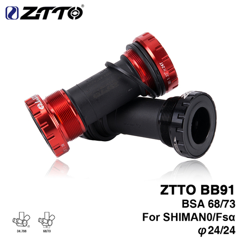ZTTO BB91 Bearing Bottom Bracket Screw Type 68/73 mm Bicycle Axis MTB Road Bike Bottom Bracket Waterproof CNC Alloy BB ► Photo 1/6