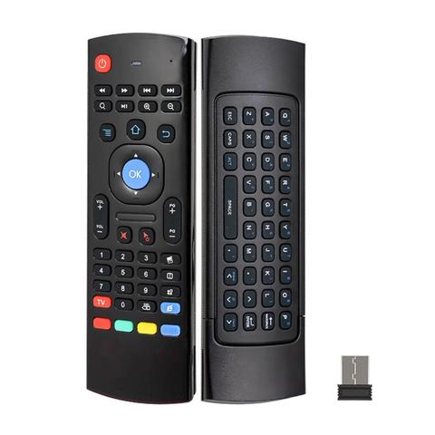 MX3 2.4G Wireless Remote Control Air Mouse Keyboard for X96 H96 Android TV Box ► Photo 1/6