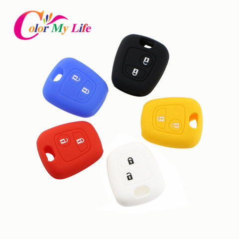 Silicone Key Cover Case for Peugeot 107 206 307 207 406 408 for Citroen C1 C2 C3 Berlingo Picasso Xsara Picasso for Toyota Aygo ► Photo 1/6