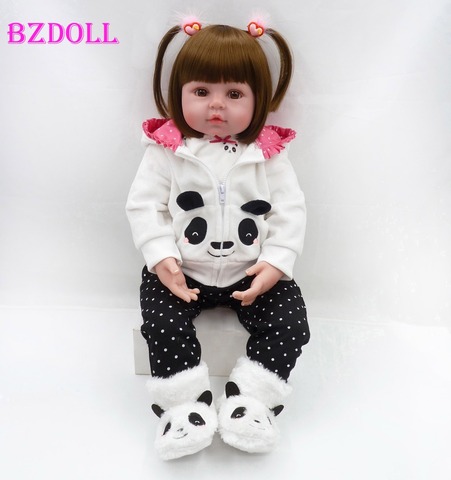 19 Inch Reborn Babies Doll Realistic Bebe Reborn Realista Soft Silicone  Vinyl Toys For Girls Baby Toys For Child Birthday Gift