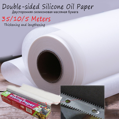 Buy Online 35 10 5m Baking Paper Barbecue Double Sided Silicone Oil Paper Parchment Rectangle Oven Oil Paper Baking Sheets Bakery Bbq Party Alitools