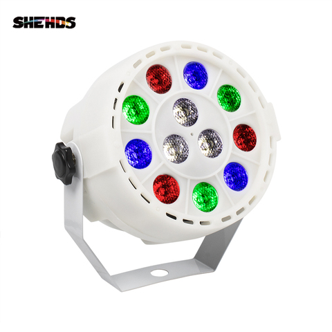 SHEHDS Mini Led Flat Par 12x3W RGBW 4 Color Wash Lighting For DJ Party Club Disco 8 channels DMX 512 Master/Save Stage Light ► Photo 1/6