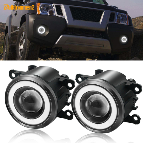 2 X Angel Eye Fog Light Car Front Bumper Fog Lamp DRL Daytime Running Lamp 12V For Land Rover Range Rover Discovery Freelander ► Photo 1/6